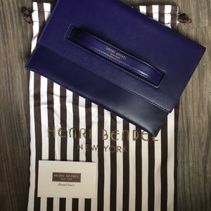 Henri Bendel iPad mini Clutch Case LEATHER NWT